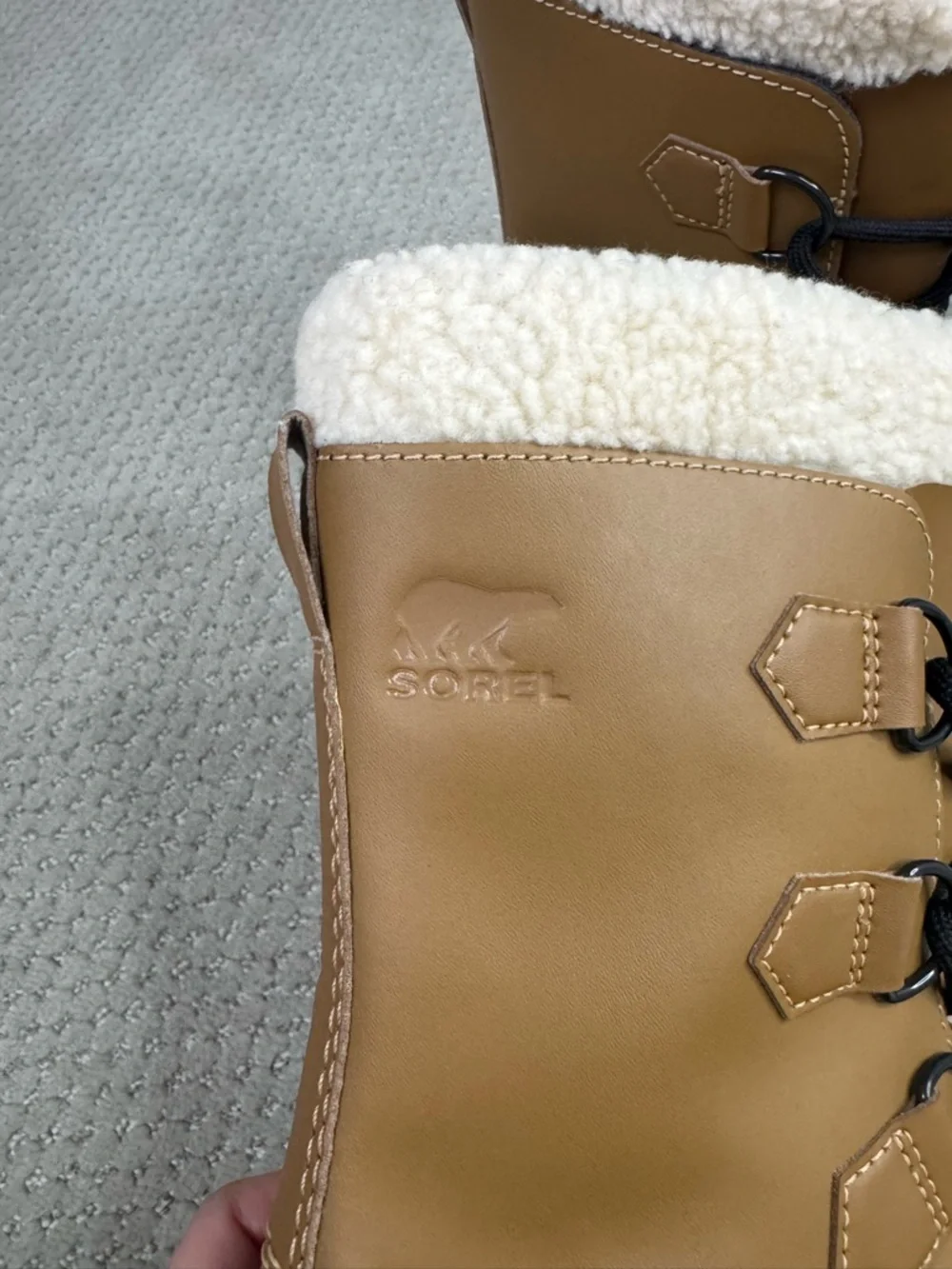Sorel Kids Waterproof Winter Boots Lace up Brown Black Snow Boots Size 1